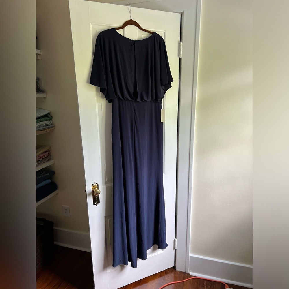 BHLDN Anthropologie Navy formal Dress